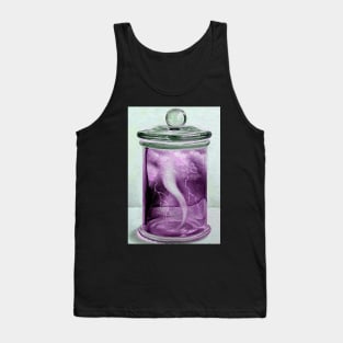 Thunder & lightning Tornado hurricane twister bottle dusky pink Tank Top